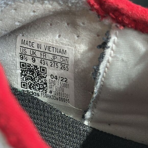 Adidas Impact FLX Men’s Training Shoes – White/Red, Size 9.5 US - Picture 7 of 9